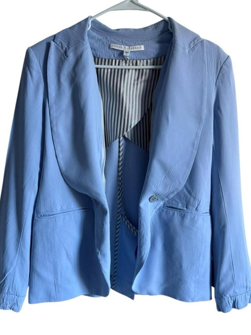 Veronica Beard Light Blue Dickey Blazer Size 6